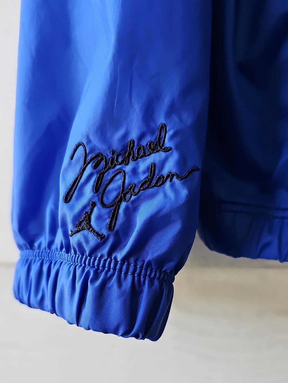 Jordan Flight MVP Woven Hooded Pullover Jacket Blue Black Men’s Large